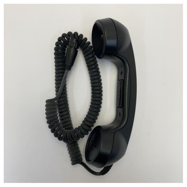 Auricular de Rádio Marítima Cobham 406201A com Cabo Espiralado para Comunicação em Iate 