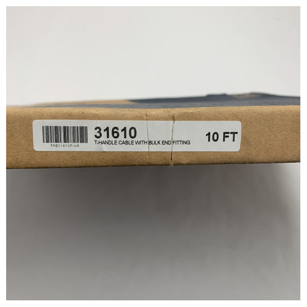 Cabo de Direção Marinha Maxflex 31610 com Manípulo em T e Extremidade Sólida - 10 pés - 