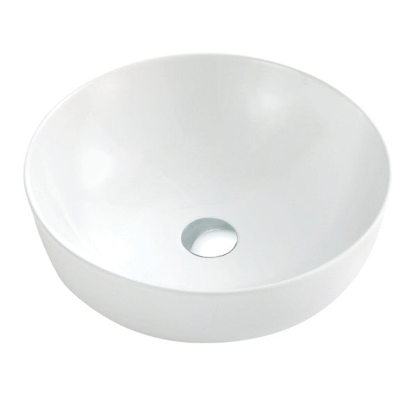 Vasqua round sink diameter 360 x 130 mm white - 157393100001