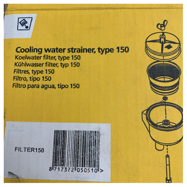 Vetus raakmeriveden suodatin tyyppi 150 sisäänkäynti 𝓱285mm - FILTER150 