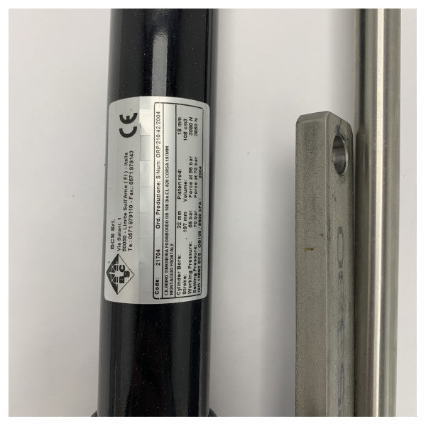 BCS OB-108 - Cilindro de direção hidráulica 19304 para motores de popa - 197 mm - 3500N 