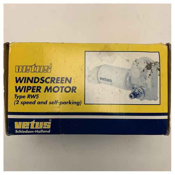 Vetus RW08A 12V Windscreen Wiper Motor with 25mm Straight Shaft