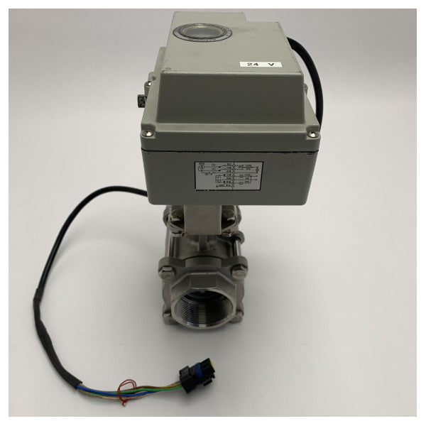 Vetus KLD 2 Inch 316 Stainless Steel Electric Ball Valve with 24V Actuator