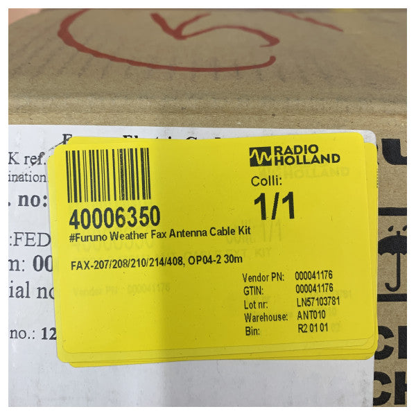 Furuno OP04-2 30m Weather Fax Antenna Cable Kit for FAX-207 208 210 214 408