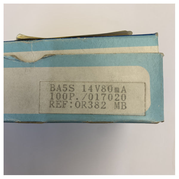RT144/B/C Bombilla para lámpara de escala marino BA5S OR38 - 45.031 - 1 unidad 
