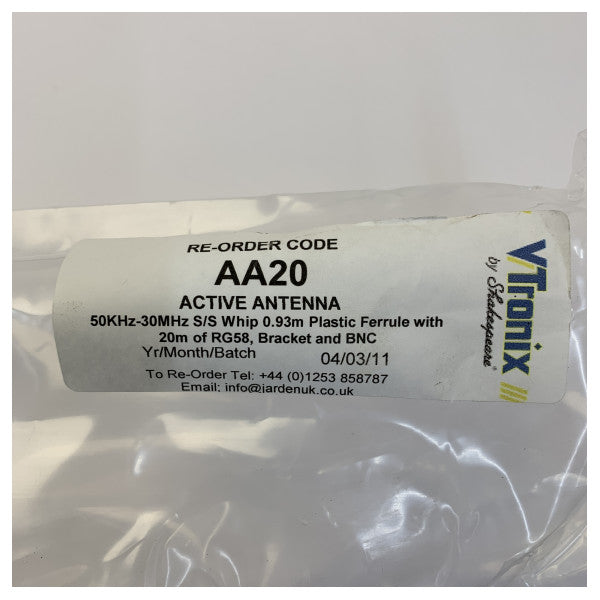 McMurdo Navtex aktiv antenn ANA1 Shakespeare AA20 