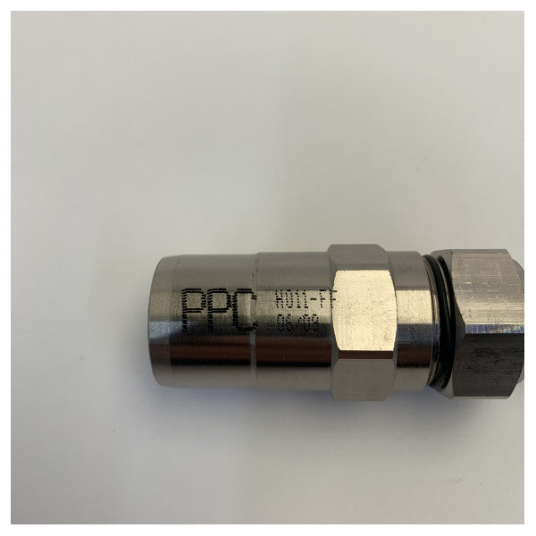 Conector coaxial PPC H011FF para Coax-3 FB20 para F fêmea 