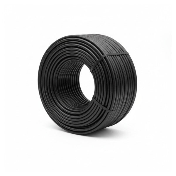 Cooselec H05VV-F 3G 1,5 mm 100 m fleksibel strømkabel, sort 