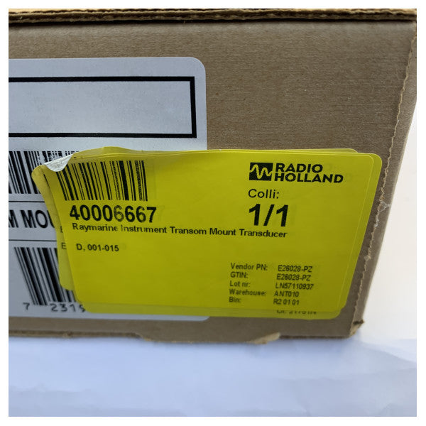 Raymarine Transom Mount Depth Transducer E26028-PZ - Airmar Instrument