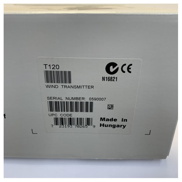 Raymarine T120 Wireless Wind Transmitter - Solar Powered Micronet Masthead Sensor 