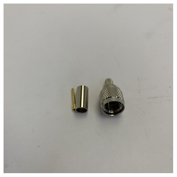 Telegärtner UHF PL259 uros-RF-liitin puristettavaksi RG58 RG58C/U -koaksiaalikaapelille 50 ohmia 