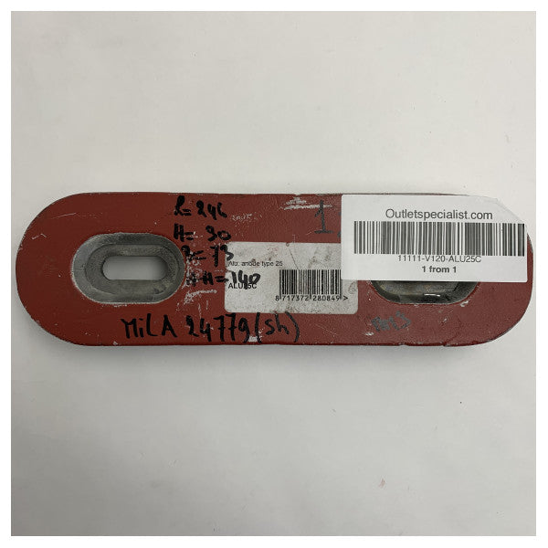 Vetus Aluminium Skrov Anod Typ � 25 / ALU25C 