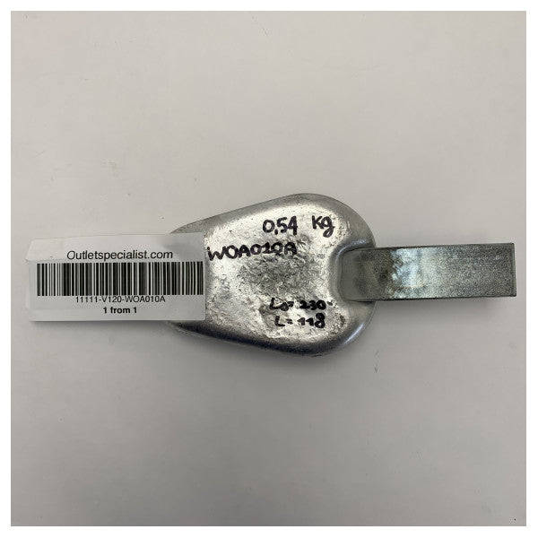 Vetus WOA010A Schweiß-Aluminium-Anode 0,55 KG 