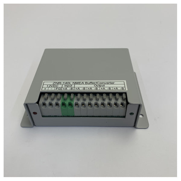 Zinnos ZNR-140L Buffer e Conversor NMEA | Divisor de Sinal Marinho 12VDC RS-232 RS-422 
