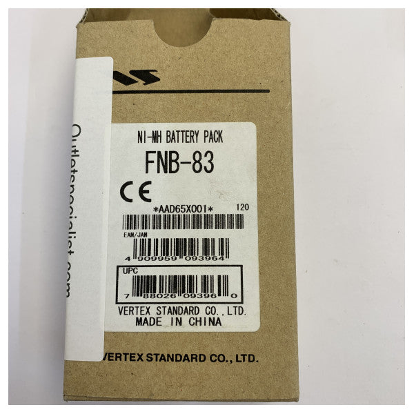 Vertex FNB-83 Ni-MH-batteri for HX370 håndholdt marineradio - 7,2V 1400mAh 