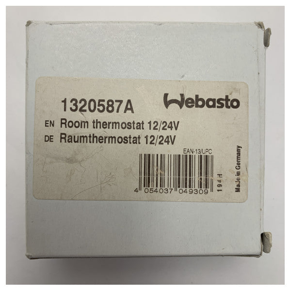 Webasto 1320587A Marine rumtermostat - holdbar 12/24V temperaturregulator til både og skibe