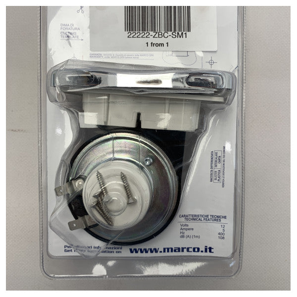 Marco Smile 12v Električni rog od nehrđajućeg čelika - SM1 - 132 102 22