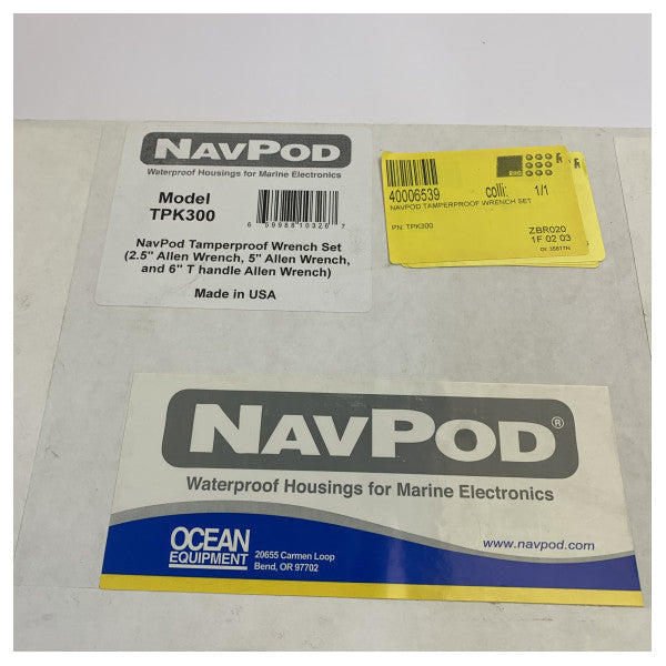 NavPod TPK300 Tamperproof Wrench Set for All Generation NavPods - Yacht Hardware