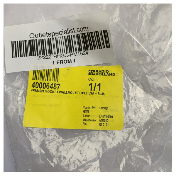 HM1624 RJ45 Network Wall Plate Socket with LSA Tool 