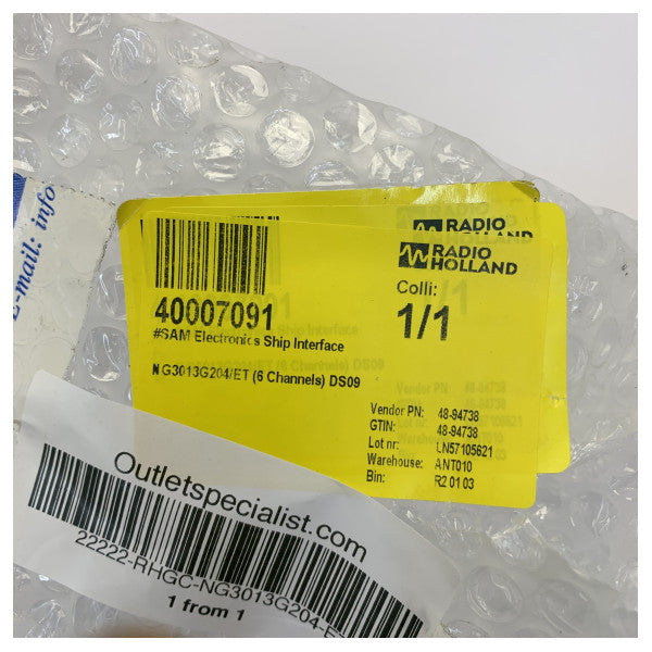 SAM Electronics Ship Interface NG3013G204/ET de 6 canales PCB DS09 Marine Electroni 