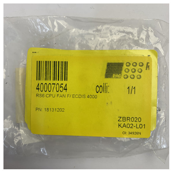 Transas ECDIS RS6 CPU 冷却ファン 部品 18131202 