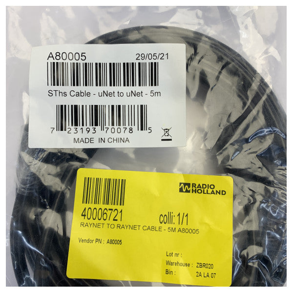 Raymarine RayNet F to RayNet F Marine Ethernet Network Cable 5m A80005