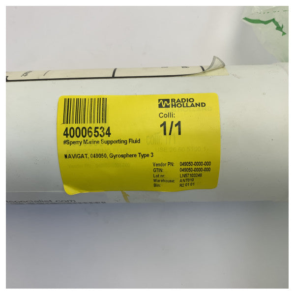 Υποστηρικτικό υγρό Sperry Marine για NAVIGAT Gyrosphere τύπου 3 049050 