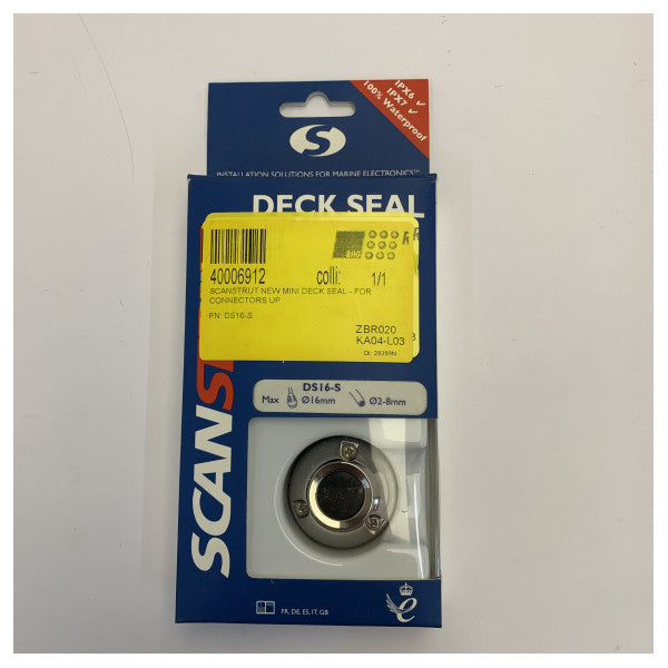 Scanstrut DS16-S pystysuuntainen vedenpitävä kaapelitiiviste, halkaisija 16 mm, 316 ruostumatonta terästä 