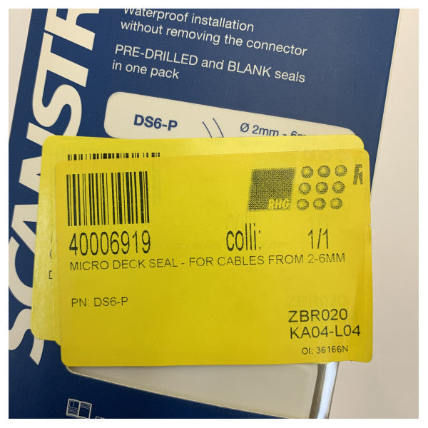 Scanstrut DS6-P Siġill Vertikali tal-Cable 2mm sa 6mm 