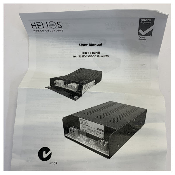 Helios Power Solutions WASSP DC/DC Converter EXT/MV-08 8VDC 6.25A Alimentazzjoni tal-Enerġija 