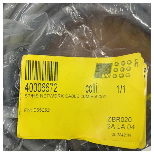 Cabo de rede Raymarine SeaTalk HS 20 m E55052 para ecrãs da série E/C/G 