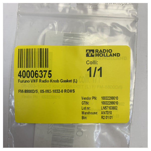 Furuno brtva gumba VHF radija (L) za FM-8800D/S - 05-093-1032-0 