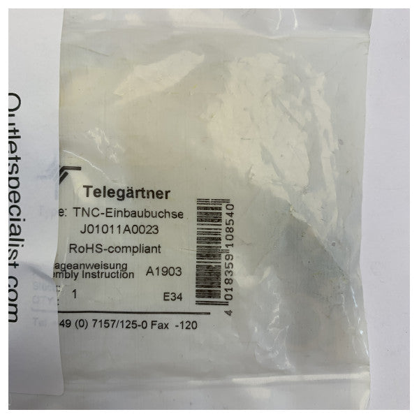 موصل RF ذكر TNC من Telegartner J01011A0023 