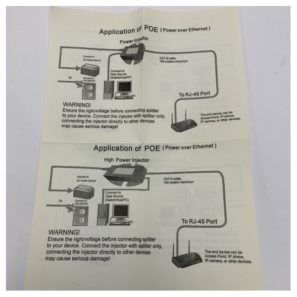 Raymarine R32141 POE-injektor 12 VDC termisk kamera 
