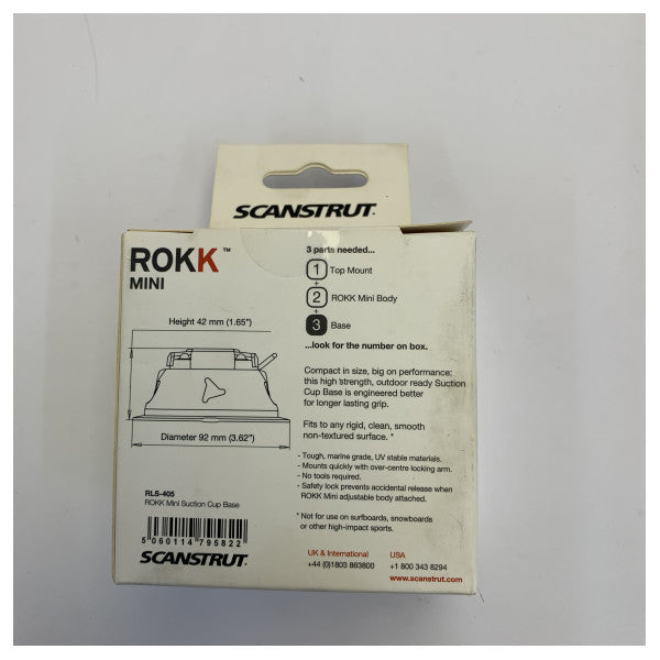 Scanstrut Rokk Mini Rail Mount RLS-405 Marine Mounting Solution for Boats and Ya 
