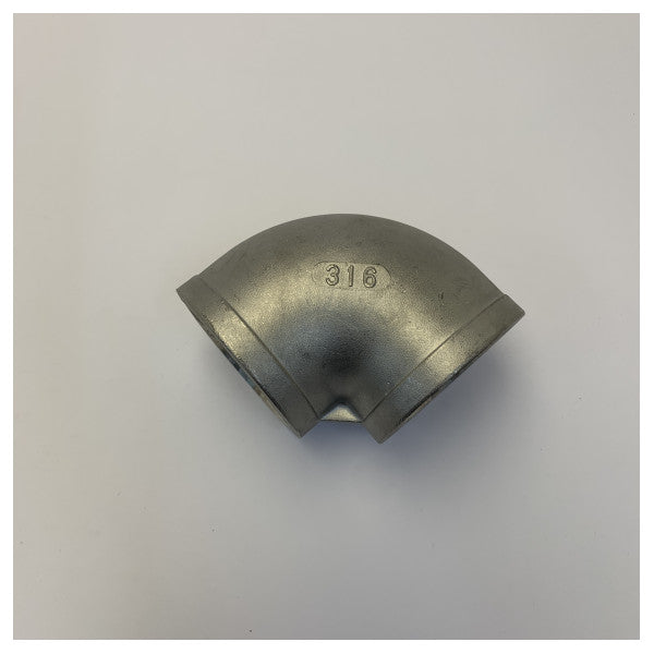Raccordo a gomito 90A in acciaio inox 316 2 pollici FF Classe 150 17.3 