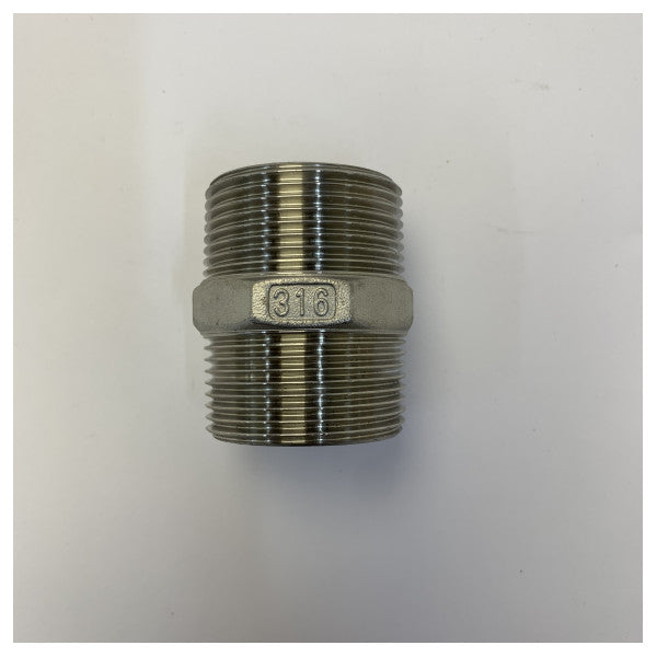 Osculati Raccord mâle pour tuyau en acier inoxydable AISI 316 1 1/4 pouce 17.125.05 