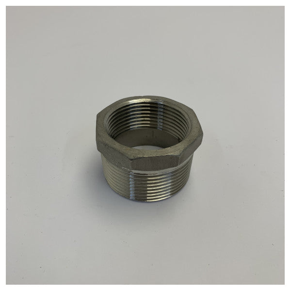 Osculati Redutor em Aço Inoxidável 316 1 1/2 polegadas M para 1 1/4 polegadas F - 17.321.06 