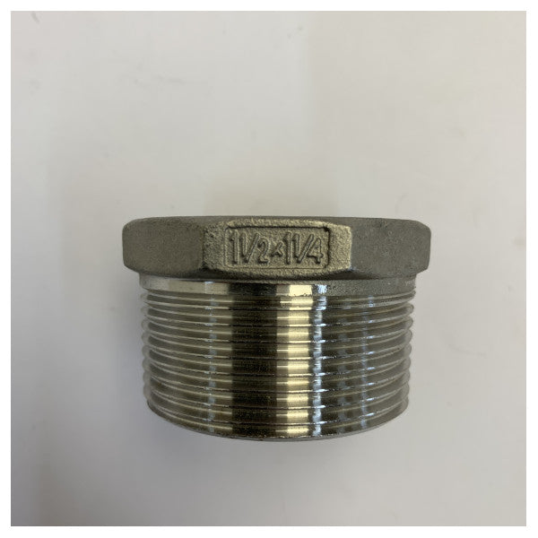 Osculati Redutor em Aço Inoxidável 316 1 1/2 polegadas M para 1 1/4 polegadas F - 17.321.06 