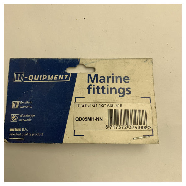 Vetus raccordo passante in acciaio inossidabile G1 1/2 pollice - QD05MH-NN 