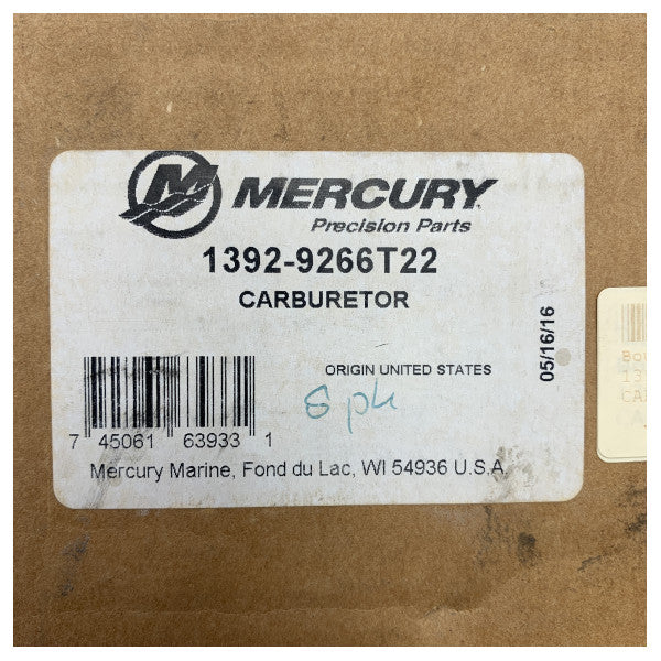 Mercury - Mariner 8 HP 2-stroke engine carburetor - 1392-9266T22