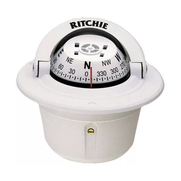 USED Ritchie F-50W compass flush mount explorer series white