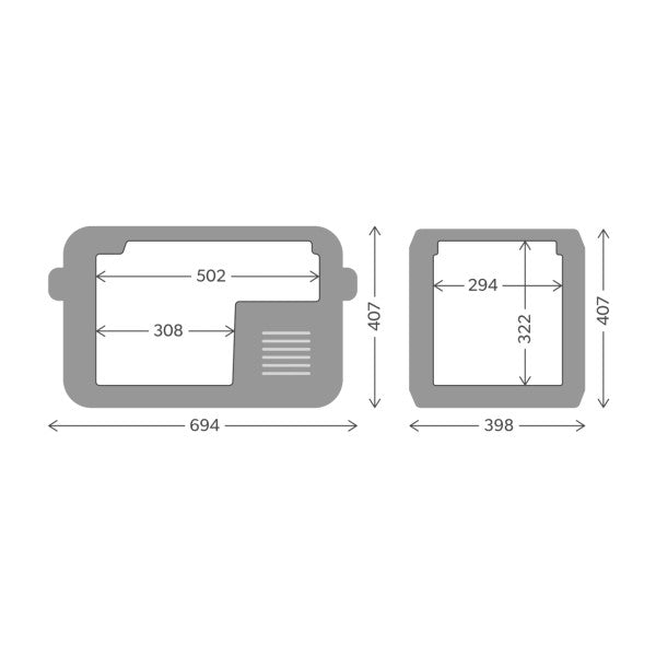 Dometic CFX5 35 35L Θερμοκιβώτιο με συμπιεστή ψύξης 12/24/230V - 97000050760 