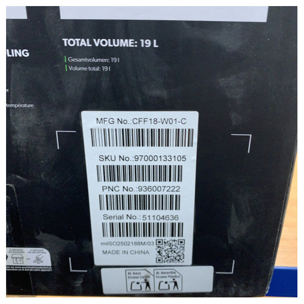 Dometic CFF18 Kaxxa tat-Tkessiħ 18L b’Kompressur imkessaħ 12/24/230V - 97000133105 