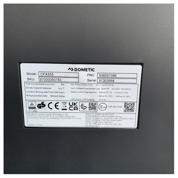Dometic CFX5 55 55L lodówka kompresorowa 12/24/230V - 97000050783 