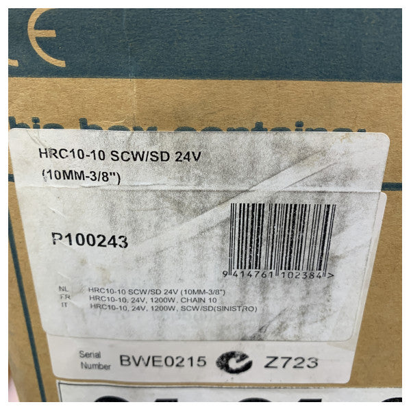 Maxwell HRC10-10 horizontalno sidreno vitlo za uže/lance 24 V 1200 W capstan 