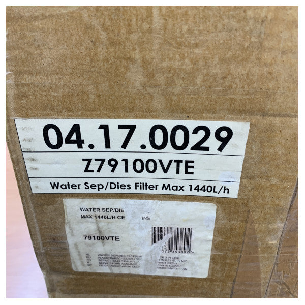 VETUS Wasserabscheider/Kraftstofffilter 3 in Reihe 30 Mikron, max. 24 l/min 