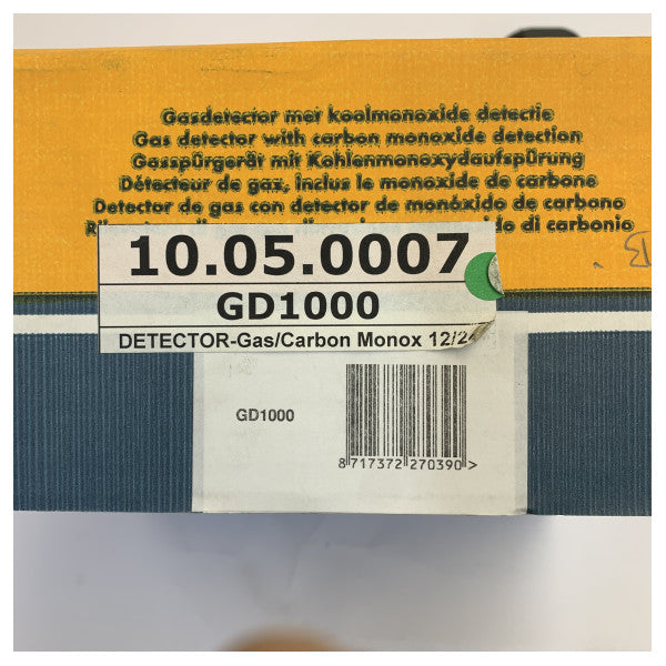 Czujnik gazu/tlenku węgla VETUS 12/24 V, w tym czujnik 