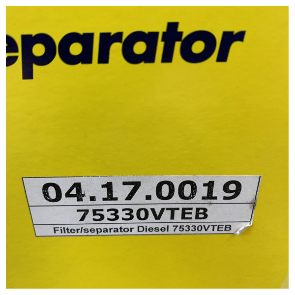 Filtro carburante doppio separatore d'acqua Vetus 75330VTEB 360L/h 