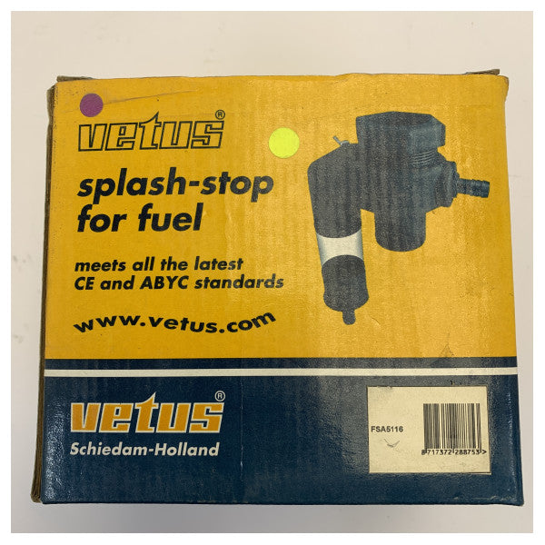 VETUS FSA5116 Transbordo de combustível para convés - tampa 51 mm e ventilação 16 mm 